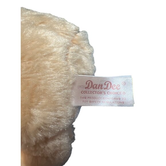 DanDee Plush Tan Easter Bunny Rabbit Plush Holding Baseball Stuffed Animal 9" - Picture 4 of 4